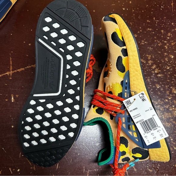 adidas Pharrell x NMD Human Race Animal Print Mens Shoes Pulse Amber HP3221 - Picture 3 of 7